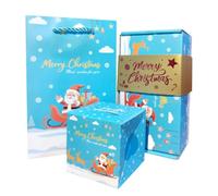 Surprise Gift Box Explosion for Money, DIY Unique Folding Bouncing Cash Pop Up Gift Boxes Creating The Most Surprising Gift Explosion for Money for Christmas, Valentine's Day (Blue (6 sheet))
