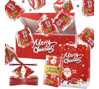 Surprise Gift Box Explosion for Money, Folding Bouncing Pop-Up Explosion Gift Box, Mystery Christmas Surprise Box, Funny Christmas Birthday Gifts for Women Men (Red, 12 Bounces Boxes)