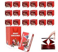Surprise Gift Box Explosion for Money, Merry Christmas Folding Bouncing Gift Boxes, Pop-Up Money Explosion Gift Box for Birthday, Anniversary, Valentine, Proposal (Red, 18 count (Pack of 1))