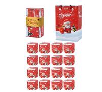 Surprise Gift Box Explosion for Money, Merry Christmas Folding Bouncing Gift Boxes, Pop-Up Money Gift Boxes Explosion, for Birthday Anniversary Valentine Proposal (Red-A, L-16Pcs)