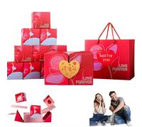 Surprise Gift Box Explosion for Money, Valentine's Day Surprise Jumping Box, Folding Bouncing Cash Boxs, Red Envelope Present, Funny and Creative Ways to Give Money for Valentine's Day