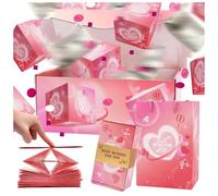 Surprise Gift Box Explosion for Money Valentines Folding Bouncing Cash Boxes Pop Up Money Gift Boxes Explosion for Valentine's Day Birthdays Anniversaries (B Style)