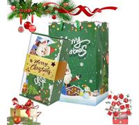 Surprise Gift Box, Money Gift Wrap Boxes for Cash Pop Up, Folding Bouncing Pop-Up Explosion Gift Box, Funny and Creative Ways to Give Money as Christmas, Birthday Gifts (Green, 8 Boxes)