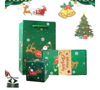 Surprise Gift Box, Surprise Gift Box Explosion, Folding Bouncing Pop-Up Explosion GiftBox, Gifts Boxes for Christmas Birthday Anniversary Valentine Proposal (Green-10pcs)