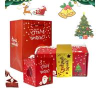 Surprise Gift Box, Surprise Gift Box Explosion, Folding Bouncing Pop-Up Explosion GiftBox, Gifts Boxes for Christmas Birthday Anniversary Valentine Proposal (Red-16pcs)