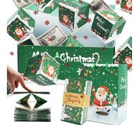 Surprise Gift Boxes - Surprise Pop Up Gift Box for Money and Birthday, Unique Christmas Folding Bouncing Red Envelope Gift Box All Over The Sky, Surprise Jumping Boxes for Gifts (Green)