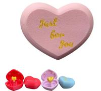 Surprise Heart Shaped Gift Box with Pop Up Rose, Creative 3D Printed Love Toy, Novelty Valentine’s Day Gift for Girlfriend Boyfriend, Romantic Birthday Anniversary Present (B#)