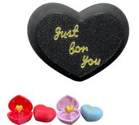 Surprise Heart Shaped Gift Box with Pop Up Rose, Creative 3D Printed Love Toy, Novelty Valentine’s Day Gift for Girlfriend Boyfriend, Romantic Birthday Anniversary Present (D#)