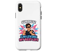 Surprise Im Living My Best Trans Life Trans Pride Lgbtq Case for iPhone X/XS