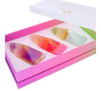 Surprise in a Soap - Find the Gem Within | Soap Bars Gift Set for Women | Infused with Genuine Heart-Shaped Crystals Inside | Cleansing Rituals for Body and Soul (80 g, Set of Three)