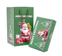 Surprise Money Gift Box for Christmas, Flying Butterfly Surprise Money Box for Cash Gift, Unique Folding Bouncing Moneys Case DIY Explosion Boxes for Christmas Santa Cash Supplies (Green 10pcs)