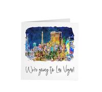 Surprise Vacation Card for Him Her - We're Going To Las Vegas (For Friend)