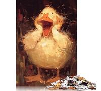 Surprised Duckling Painting Jigsaw Puzzles Puzzles for Adults Kids. 1000 Piece Great Gifts Challenge Toy Educational Game Home Decoration for Educational Games Gifts 1000pcs (40x28cm)