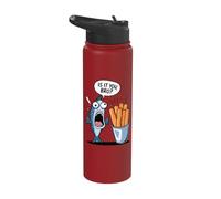 Surprised Fish Looking At Fish Fingers is It You Bro? Stainless Steel Insulated Water Bottle