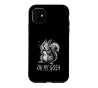 Surprised Funny Cartoon Squirrel Case for iPhone 11