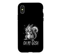 Surprised Funny Cartoon Squirrel Case for iPhone X/XS