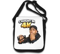 Surprised Man Caught on Camera Shoulder Bag White