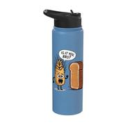 Surprised Wheat Looking at Bread is It You Bro? Stainless Steel Insulated Water Bottle