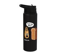 Surprised Wheat Looking at Bread is It You Bro? Stainless Steel Insulated Water Bottle