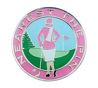 Surprizeshop Golf Ball Marker. Classic Lady Golfer. Nearest the Pin.