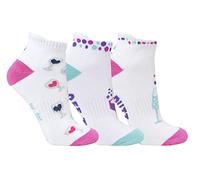 Surprizeshop Ladies Golf Socks (3 Pack) | Boozy Set | Cushioned Sole | Extended Tab at rear | One Size UK 4-7 | Compression Fit for Support & Comfort | Womens Golf Socks (Boozy)