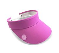 Surprizeshop Women's Golf Visor | Azalea Pink | Rigid Peak | Adjustable | One Size Fits All | Built-in Magnet | Hand Enamelled 25mm Ball Marker