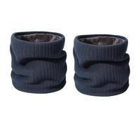 SurPse 2 Pcs Neck Warmer, Snood for Men and Women, Thermal Fleece Lined Winter Neck Gaiter, Navy Striped Design, Ideal for Skiing, Hiking and Outdoor Activities