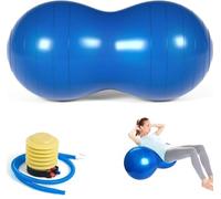 SURPZON Peanut Ball for Kids Therapy, 90x45cm Anti-burst Exercise Ball With Pump, Gym Quality Fitness for Pregnancy Birth, Physical Therapy, Child Training, Women, Men