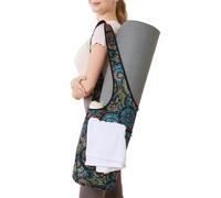 SURQO Yoga Mat Bag - Neoprene, Lightweight, Spacious Carrier, Large Zipper Pocket, Ideal for Gym Yoga & Fitness Mats (Cosmic Vibe)