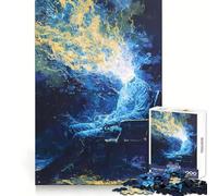 Surreal Abstract Being Art Jigsaw Puzzles 1000 Pieces for Adults Memory Boost Warm Time Image Assembly Fine Art Piece (50x75cm)