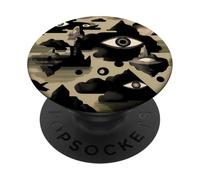 Surreal All Seeing Eye Crow Abstract Art PopSockets Adhesive PopGrip