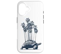 Surreal Art Tortoise Island Fantasy Nature Illustration Case for iPhone 16