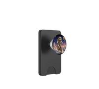 Surreal Astronaut Bearded Dragon Riding Bicycle PopSockets PopWallet for MagSafe