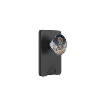 Surreal Astronaut Goldfish Riding Bicycle in Space PopSockets PopWallet for MagSafe