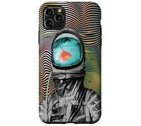 Surreal Astronaut Goldfish - Waterworld in space he lives in Case for iPhone 11 Pro Max