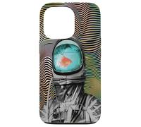 Surreal Astronaut Goldfish - Waterworld in space he lives in Case for iPhone 13 Pro