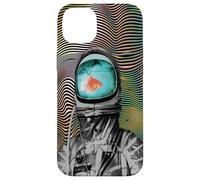 Surreal Astronaut Goldfish - Waterworld in space he lives in Case for iPhone 14 Plus