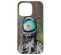Surreal Astronaut Goldfish - Waterworld in space he lives in Case for iPhone 15 Pro Max
