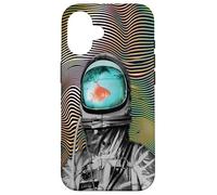 Surreal Astronaut Goldfish - Waterworld in space he lives in Case for iPhone 16