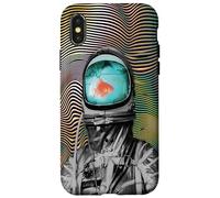 Surreal Astronaut Goldfish - Waterworld in space he lives in Case for iPhone X/XS