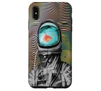 Surreal Astronaut Goldfish - Waterworld in space he lives in Case for iPhone XS Max