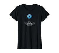 Surreal Blue Eye Iris Glass Juicer Aesthetic JV1 Value Graphic T-Shirt, Women, Black, XL