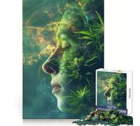 Surreal Cannabis Meditation Dreamy Contemplation Jigsaw Puzzles 1000 Pieces for Teenagers Think Game Peaceful Time Quality Edge Perfect Present (38x26cm)