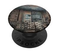 Surreal Cityscape Artwork PopSockets Adhesive PopGrip