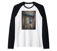 Surreal Cityscape Artwork Raglan Baseball Tee