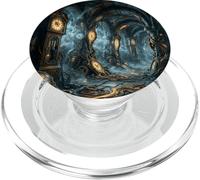 Surreal Clock Corridor Steampunk Fantasy Gothic Design PopSockets PopGrip for MagSafe