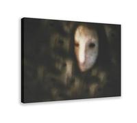 Surreal Dark Nightmare Mask Man Canvas Poster Bedroom Decor Landscape Office Room Decor Gift 16x24inch(40x60cm)