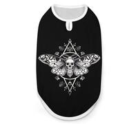 Surreal Death Moth Funny Dog Shirt Lightweight Printed Sleeveless Pet Vest Cats T-Shirts S