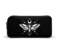 Surreal Death Moth Novelty Pencil Cases Novelty Makeup Organize Storage Bag Pen Holders Pouch