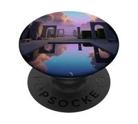Surreal Dreamscape Garden Liminal Space Pool Rooms Backrooms PopSockets Adhesive PopGrip